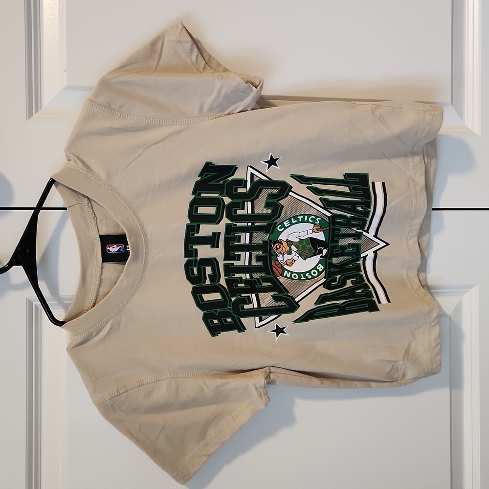 Boston Celtics, NBA, tan, crop top, size L